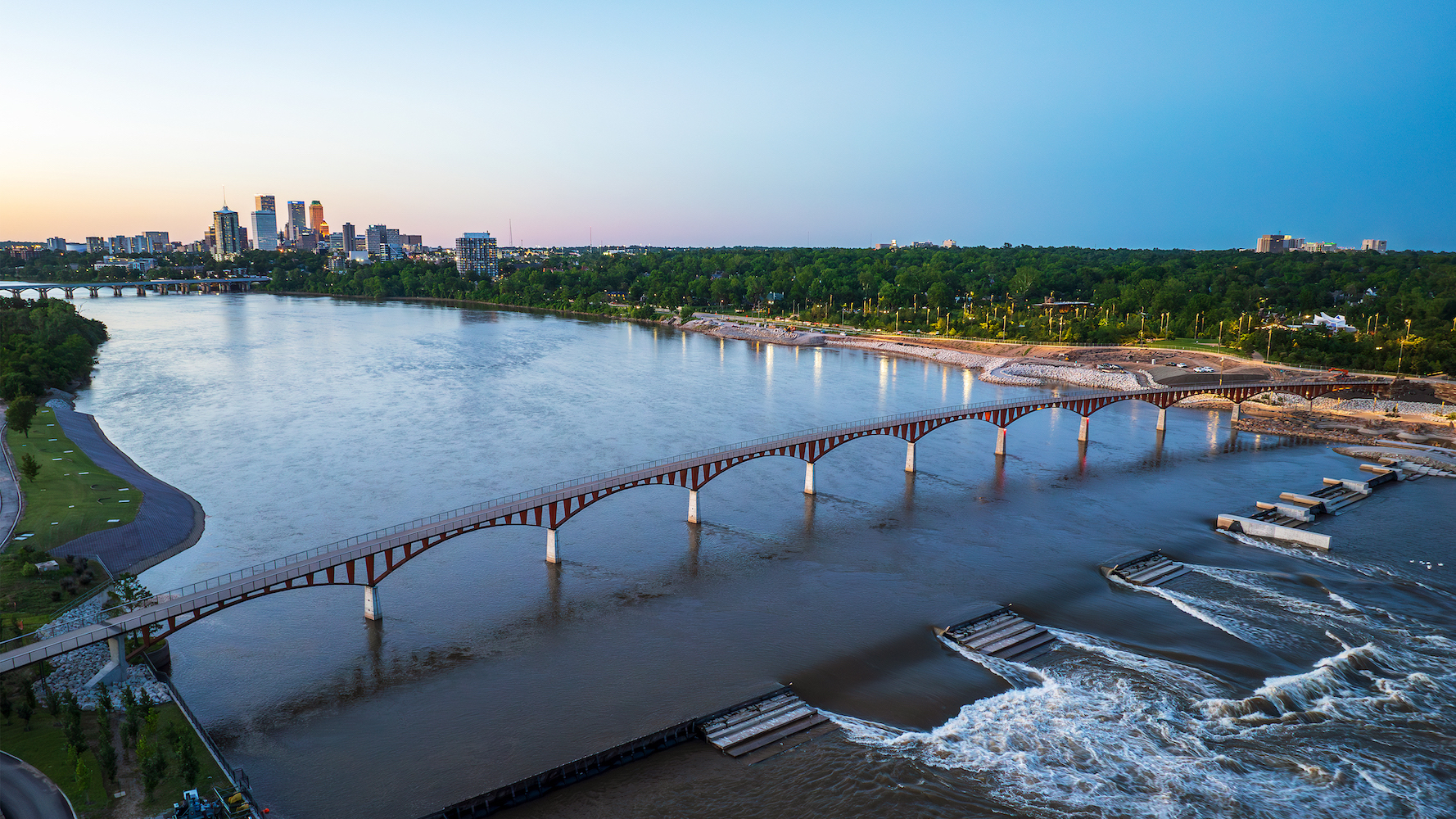 Williams Crossing Spans the Arkansas River as the First Steel-Plate Arch Bridge in the U.S.